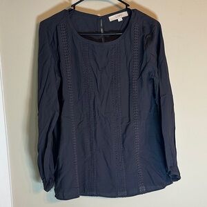 LOFT Women's Grey Blouse